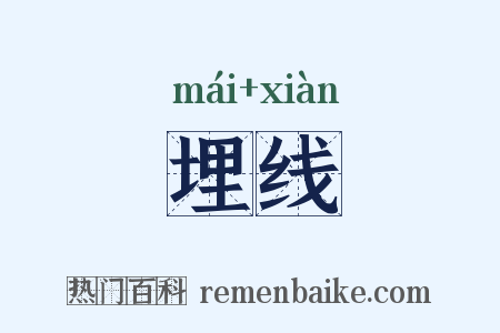 埋线是什么意思的图片